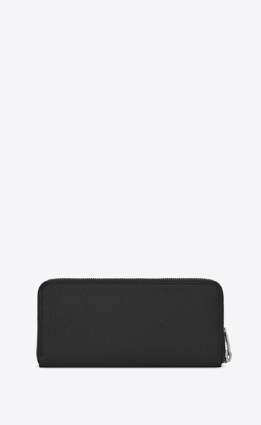 Sac de Jour souple zip around wallet in grained leather